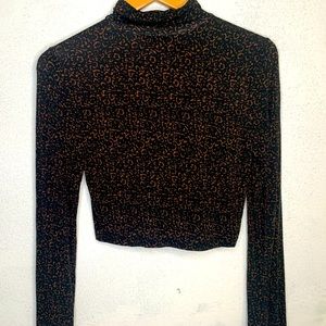 Copper closet cropped turtle neck